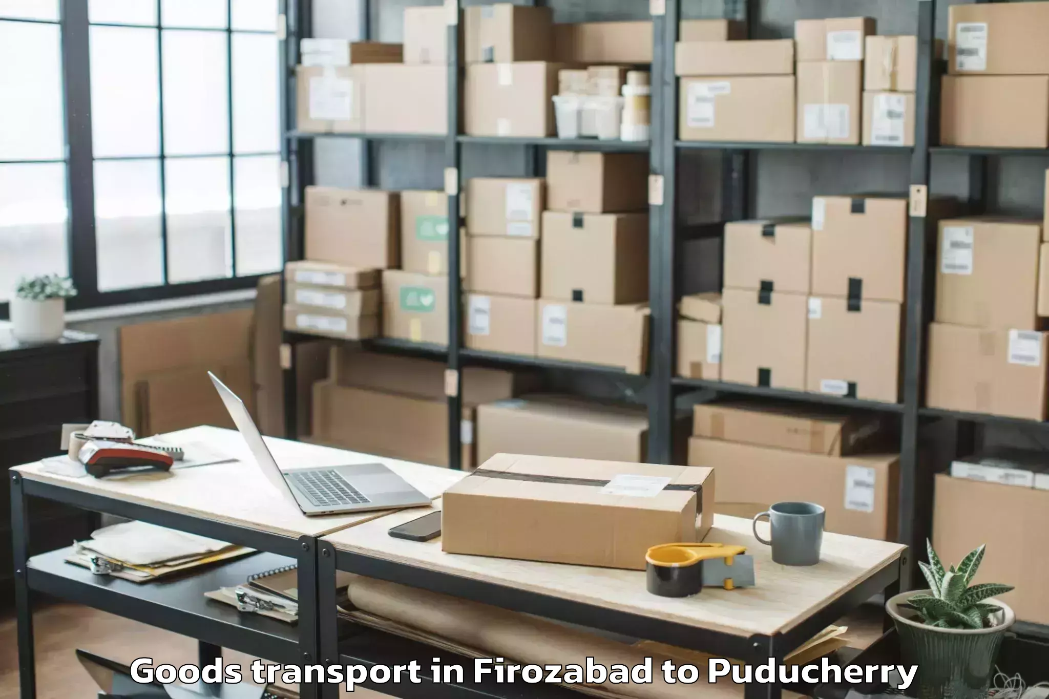 Book Firozabad to Pondicherry Airport Pny Goods Transport